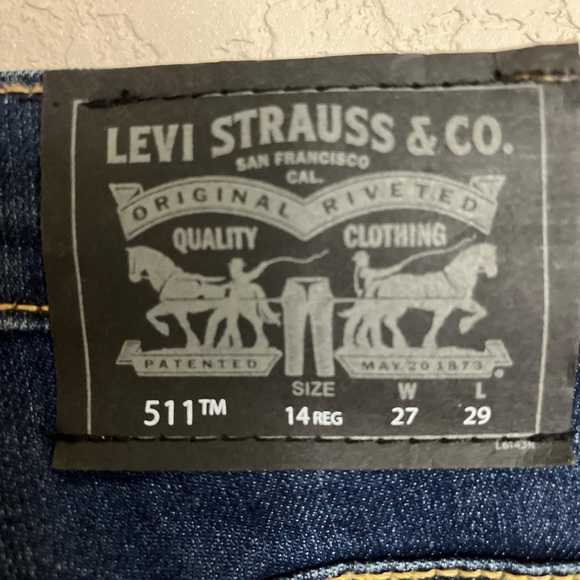 New Without Tag Levi’s 511 Performance Slim Size 14 Regular - Picture 4 of 4